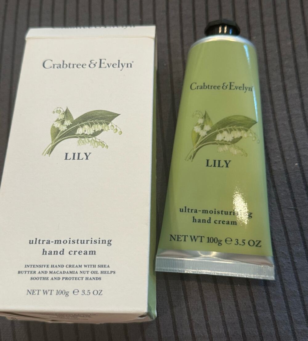 Crabtree & Evelyn Lily Hand Therapy 3.5 oz New Sealed Lotion Boxed Cream